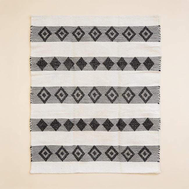 S221 handmade kilim rug studio view