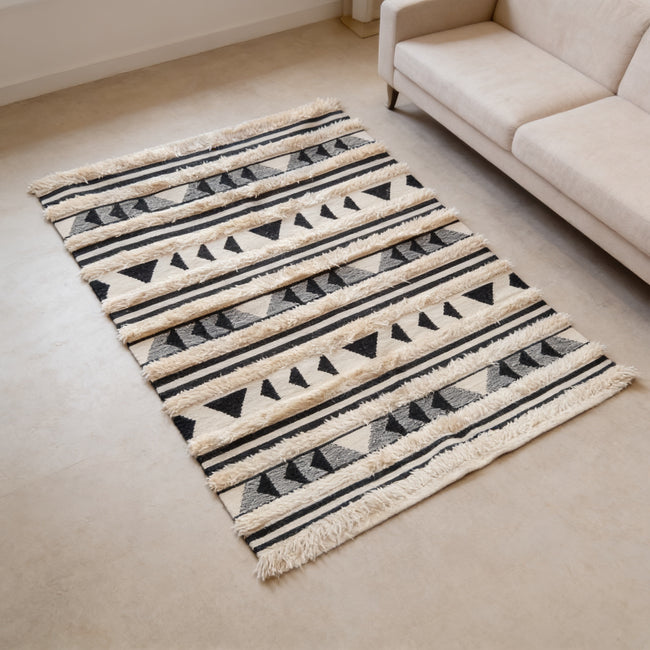 S223 handmade kilim rug lifestyle view