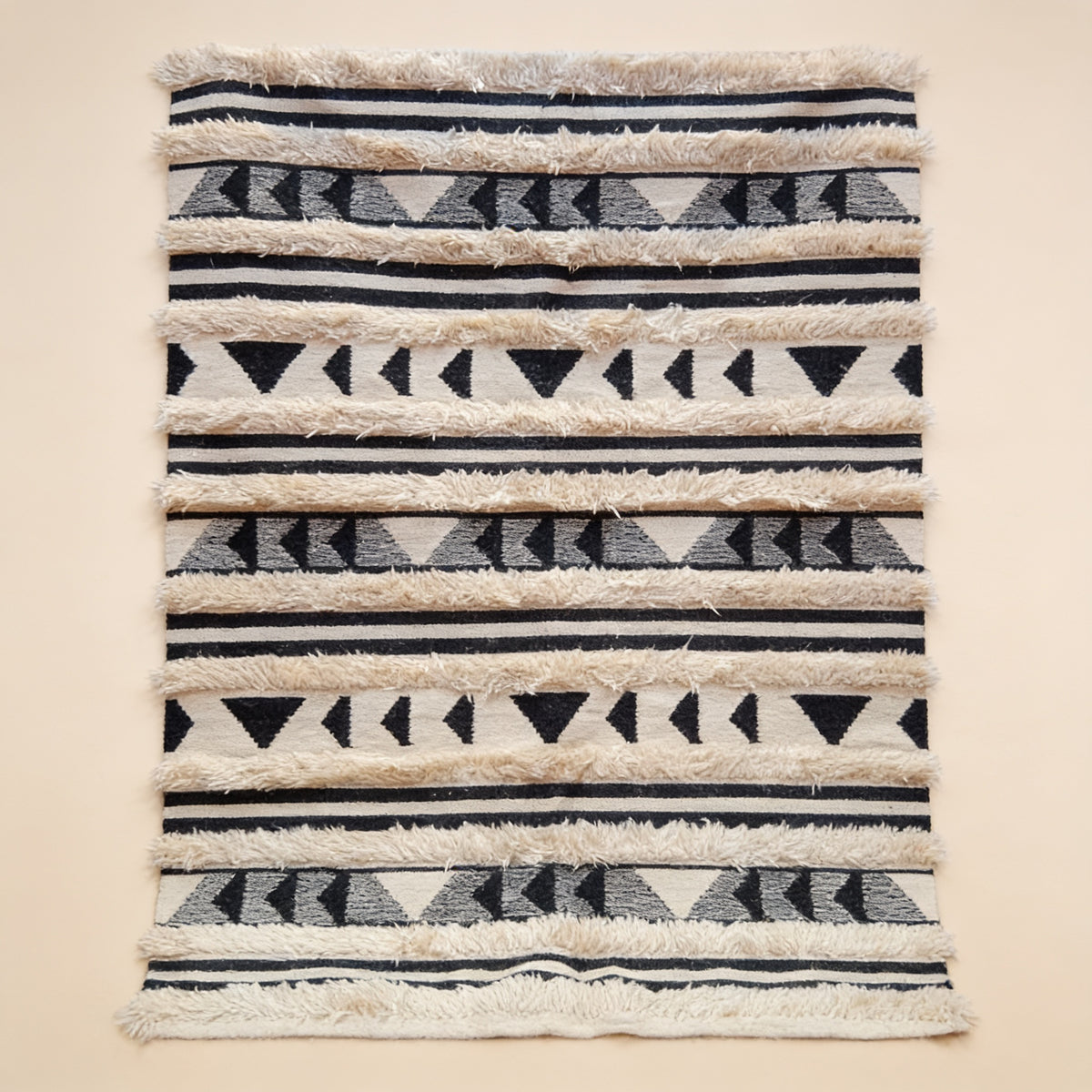 S223 handmade kilim rug studio view