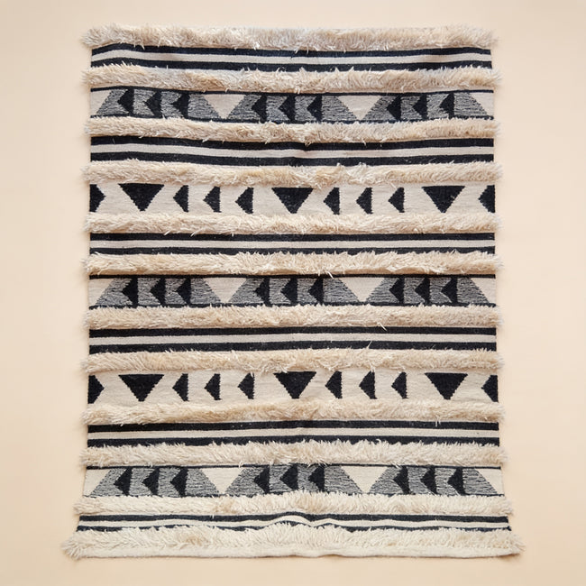 S223 handmade kilim rug studio view