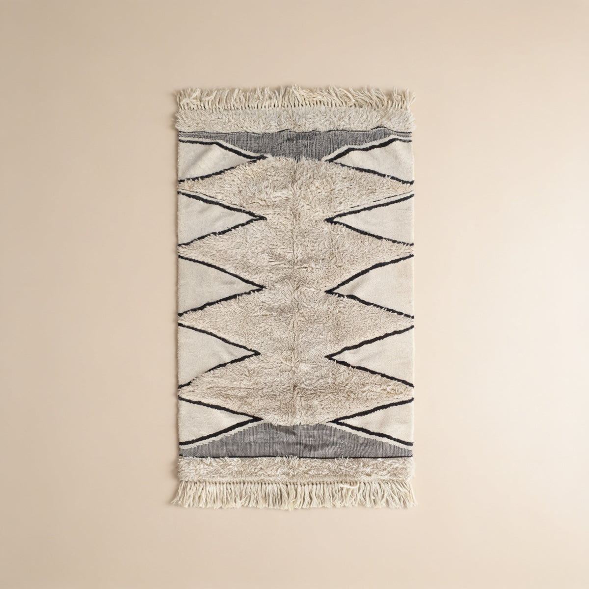 S224 handmade kilim rug studio view