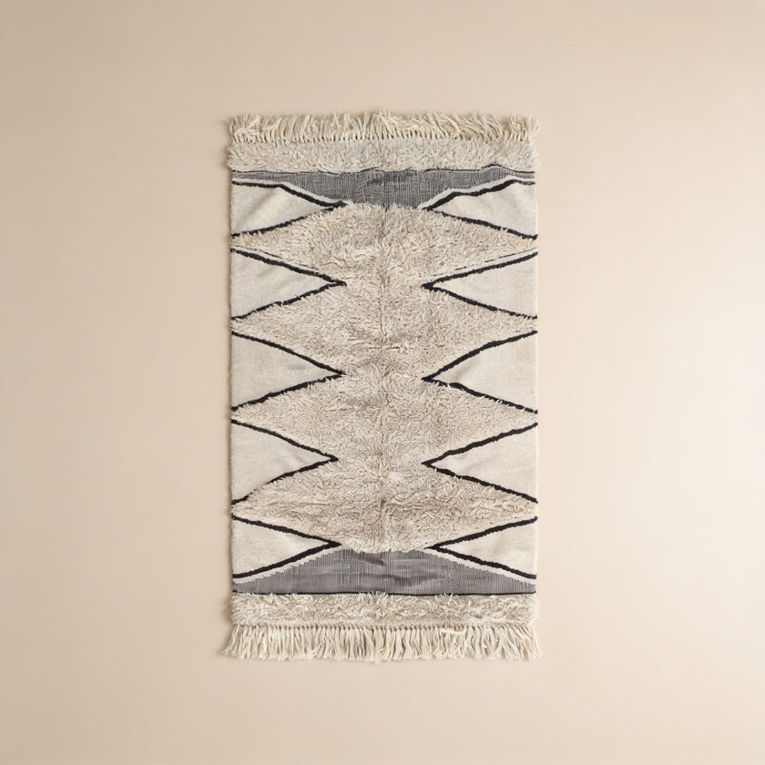 S224 handmade kilim rug studio view