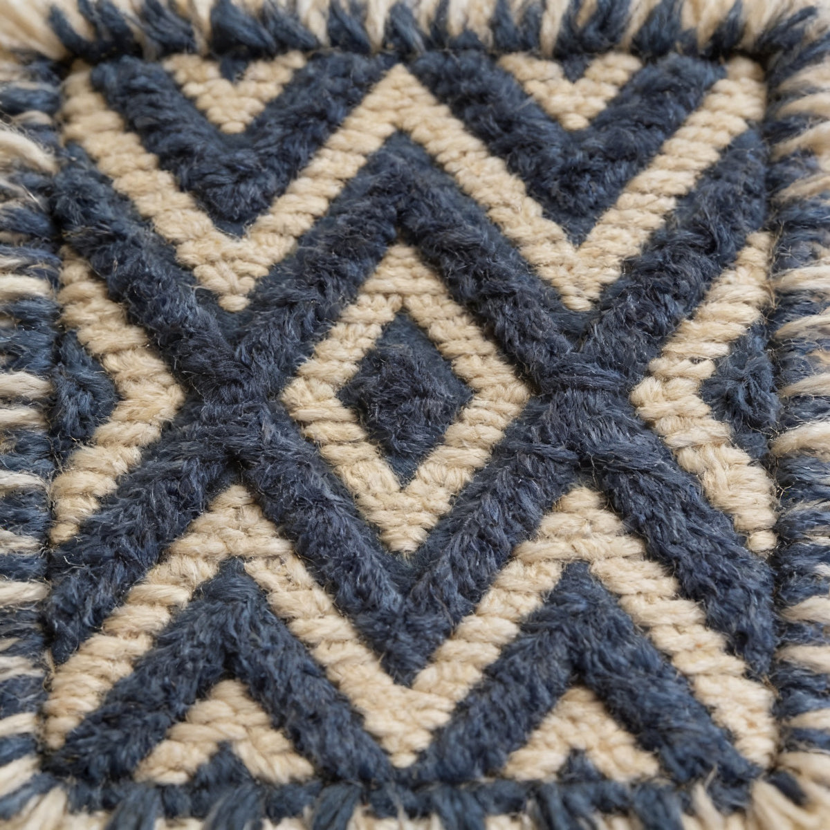 S227 handmade kilim rug closeup view