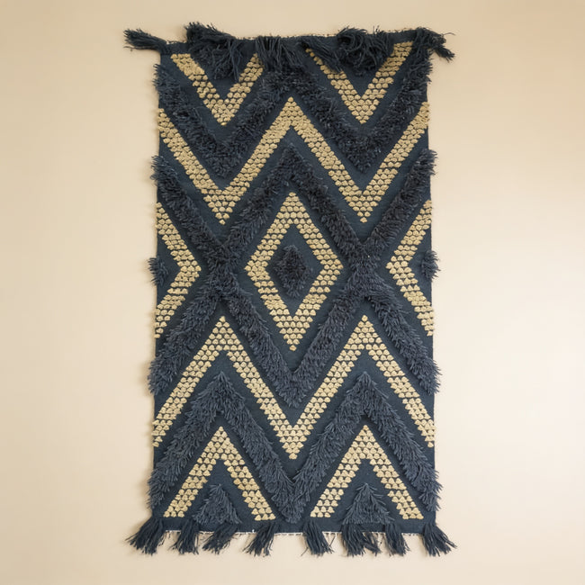 S227 handmade kilim rug studio view