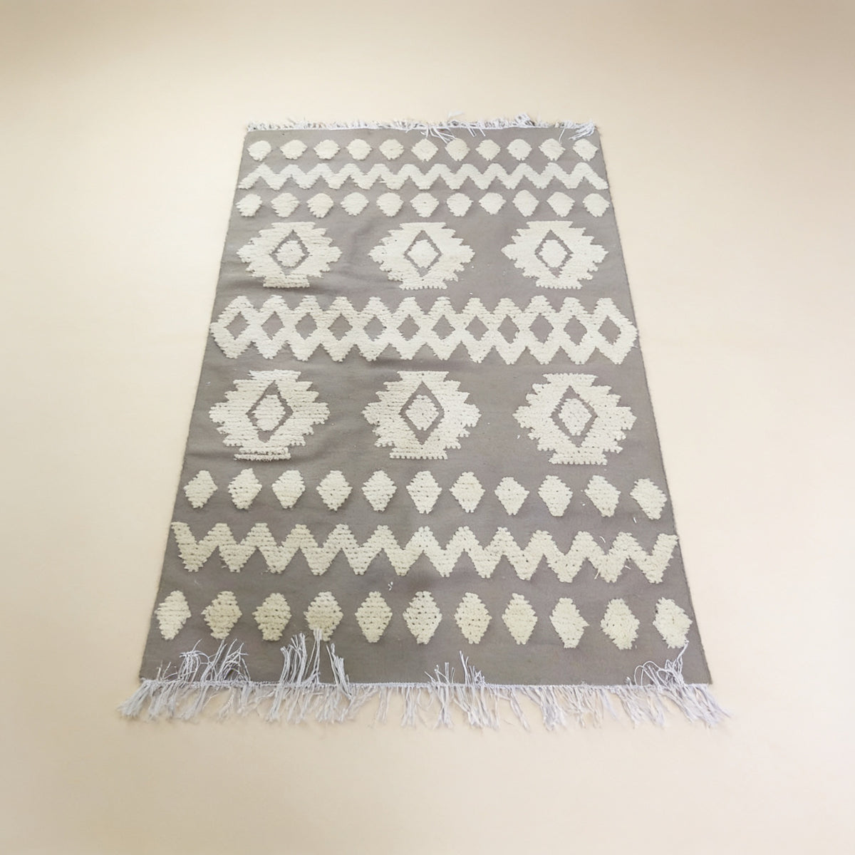 S228 handmade kilim rug studio view