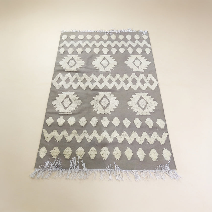 S228 handmade kilim rug studio view