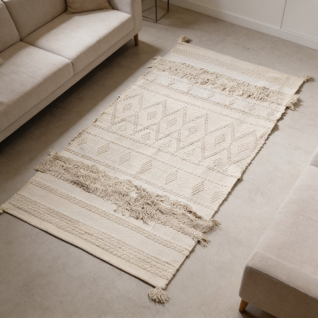 S230 handmade kilim rug lifestyle view