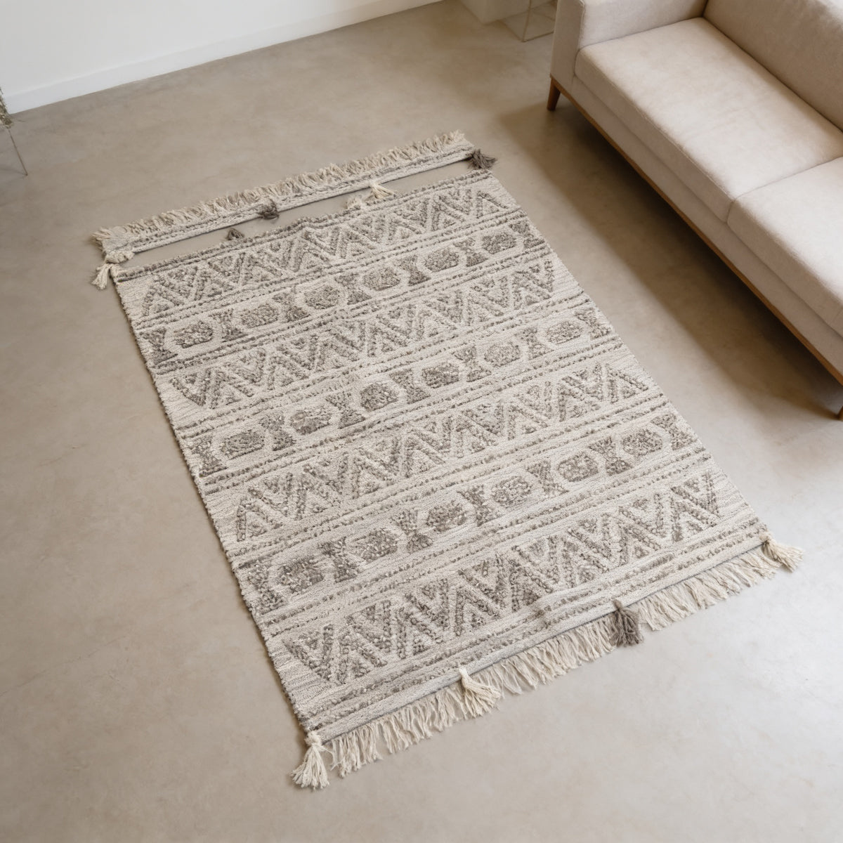 S231 handmade kilim rug lifestyle view