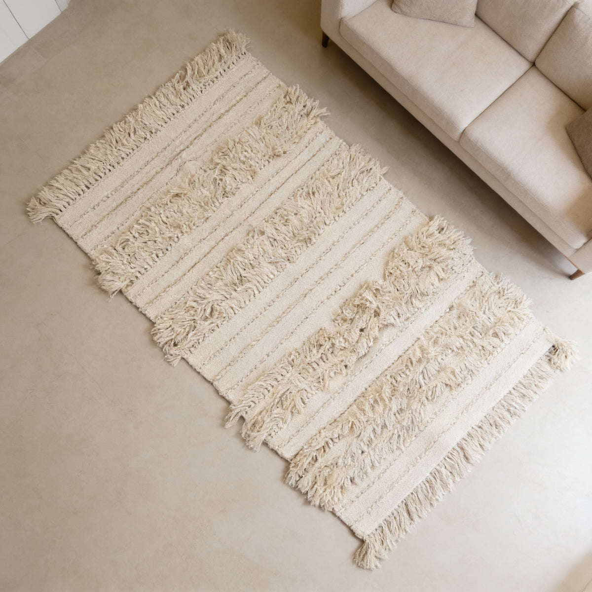 S232 handmade kilim rug lifestyle view
