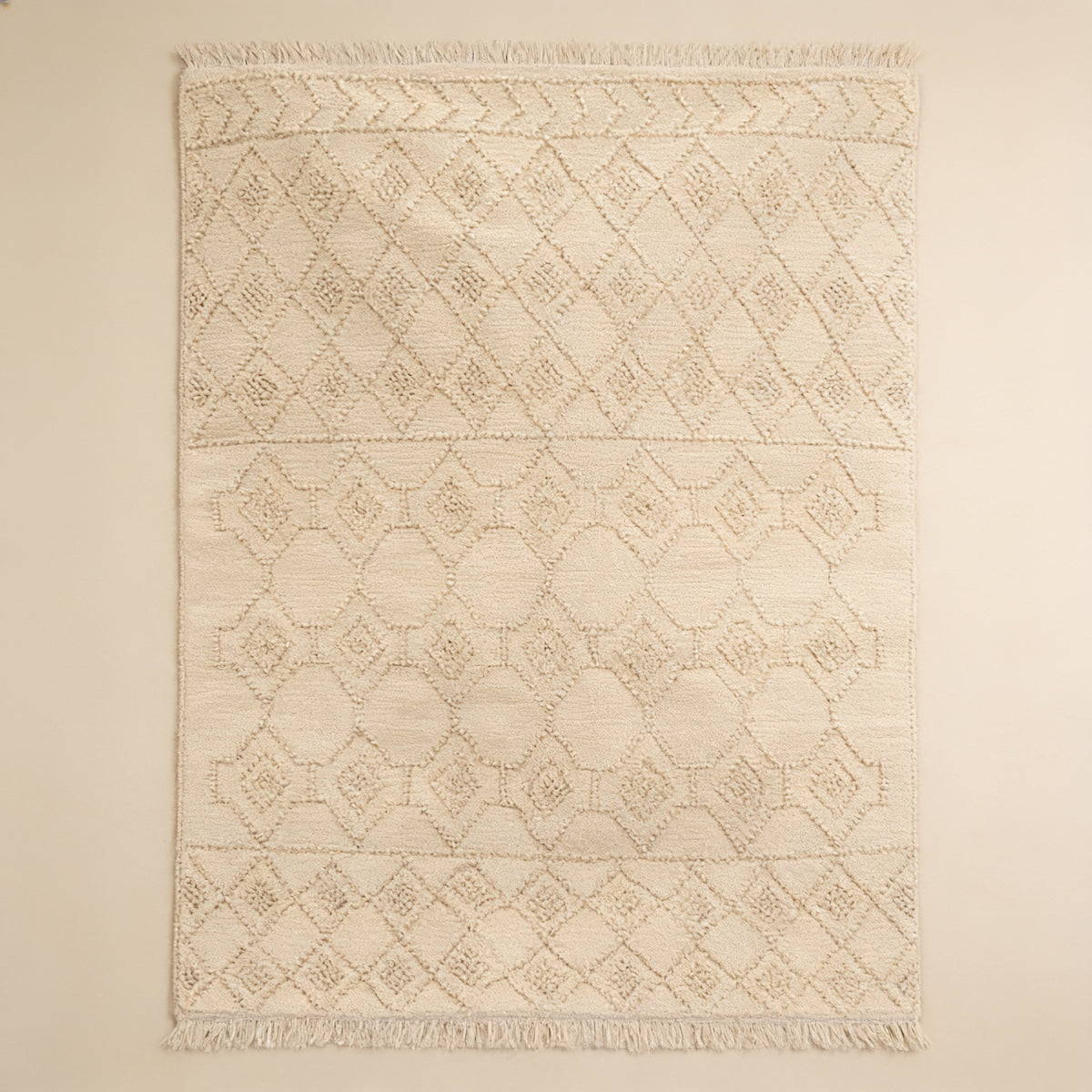 S234 handmade kilim rug studio view