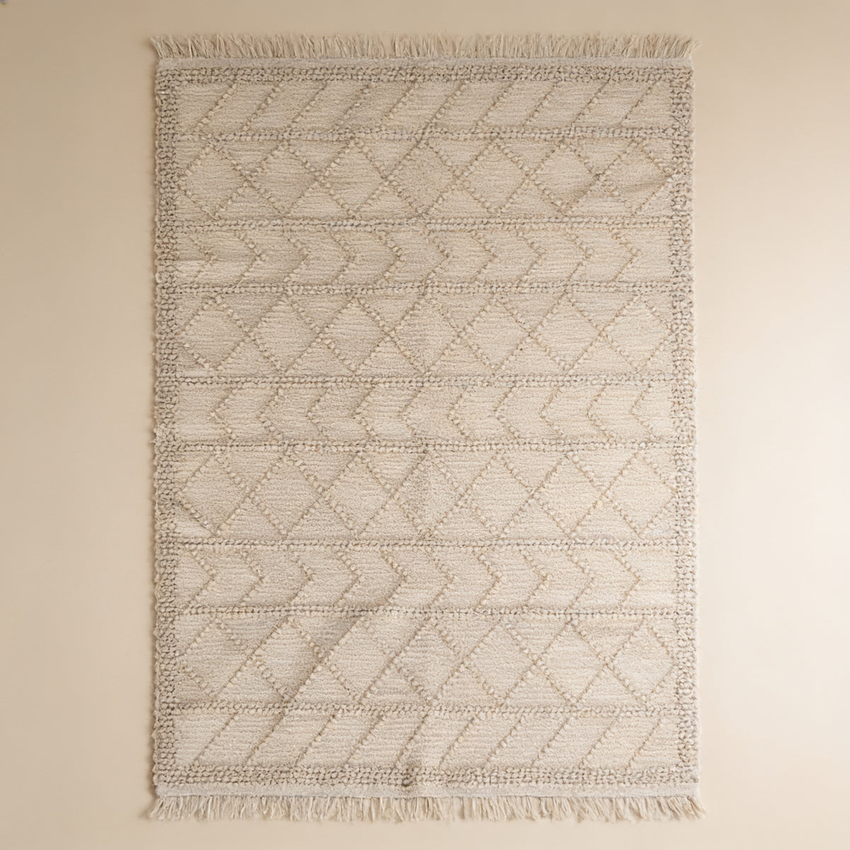 S235 handmade kilim rug studio view