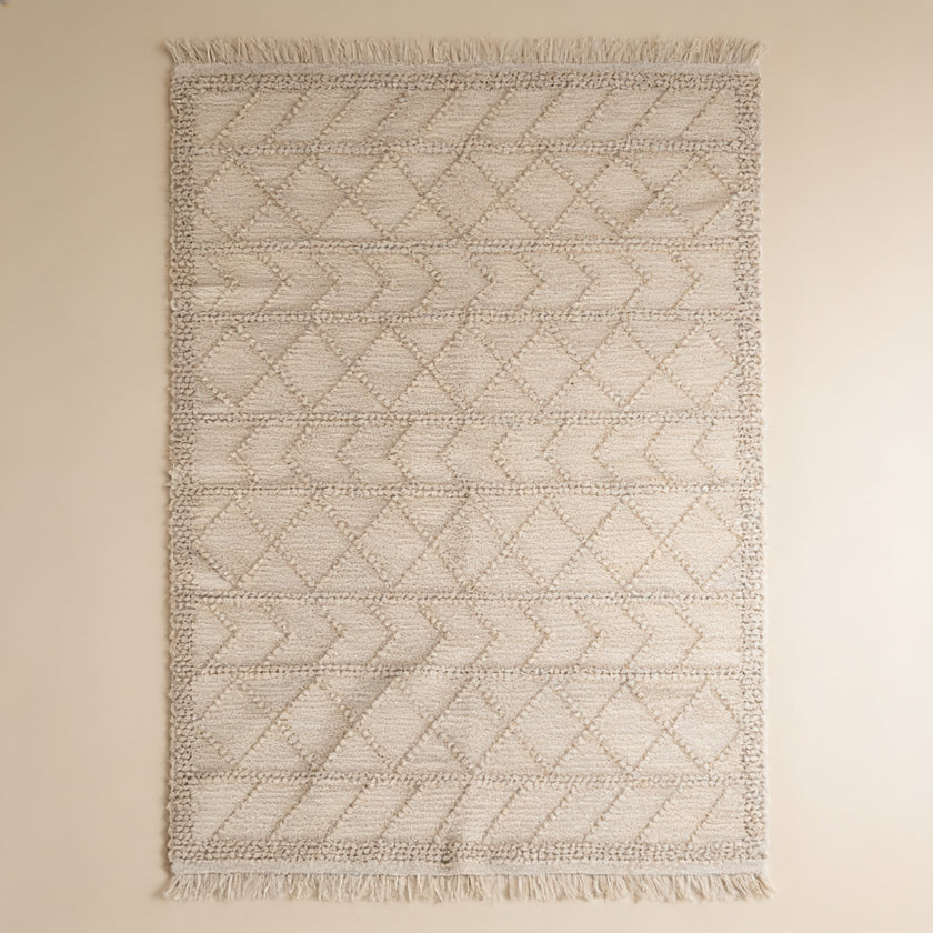 S235 handmade kilim rug studio view