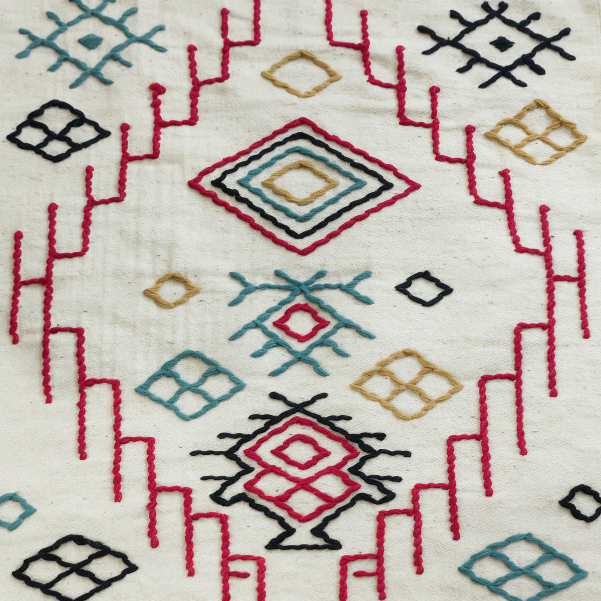 S238 handmade kilim rug closeup view