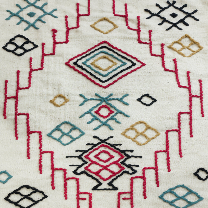 S238 handmade kilim rug closeup view