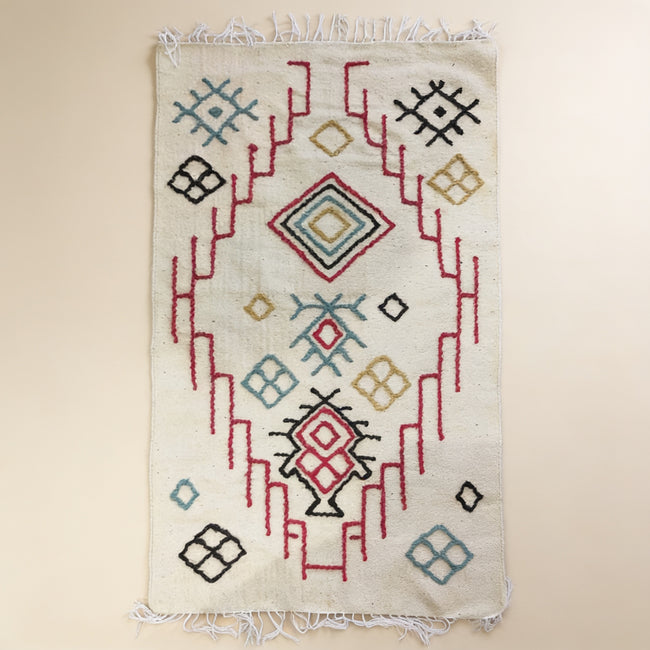 S238 handmade kilim rug studio view