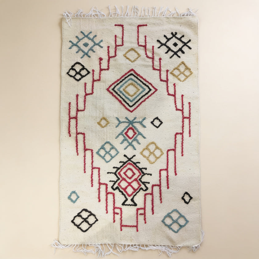 S238 handmade kilim rug studio view