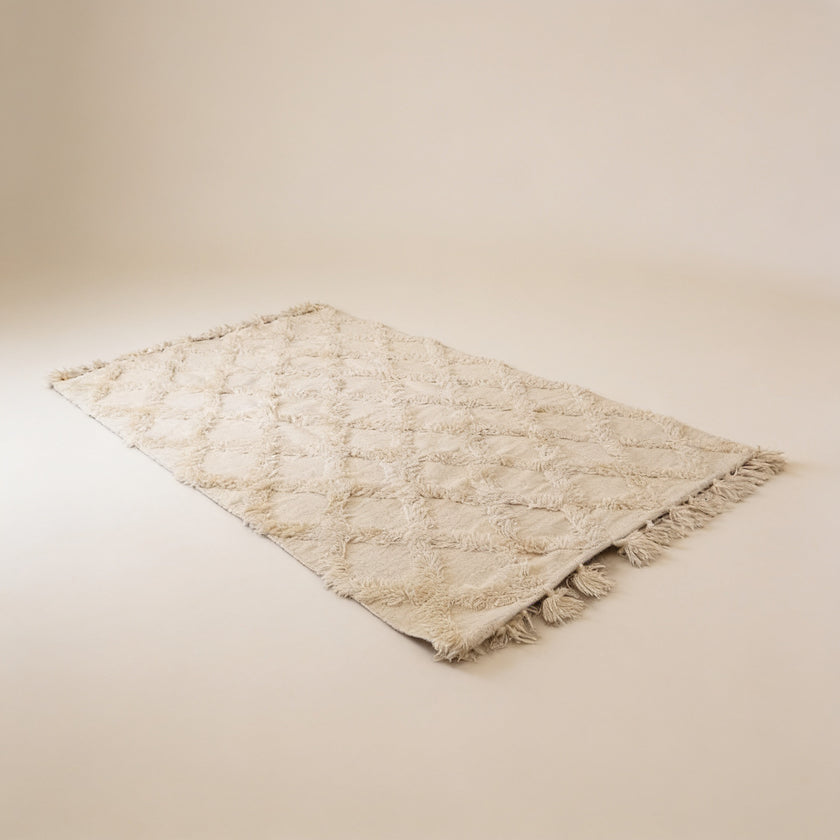 S240 handmade kilim rug studio view