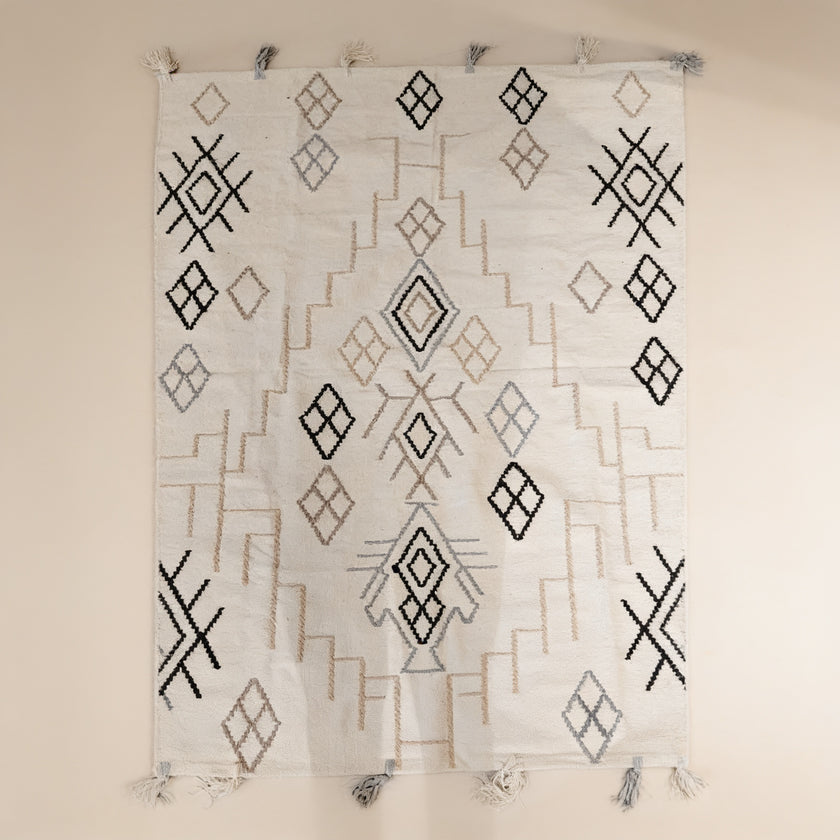 S243 handmade kilim rug studio view