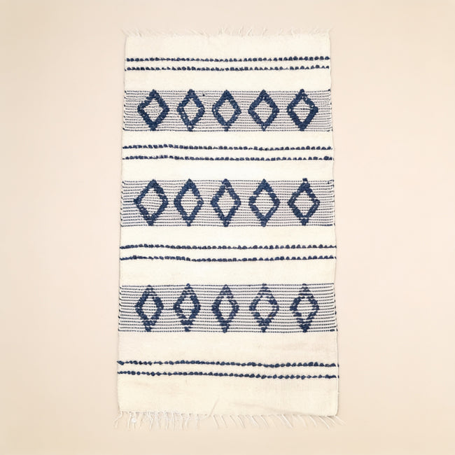 S245 handmade kilim rug studio view
