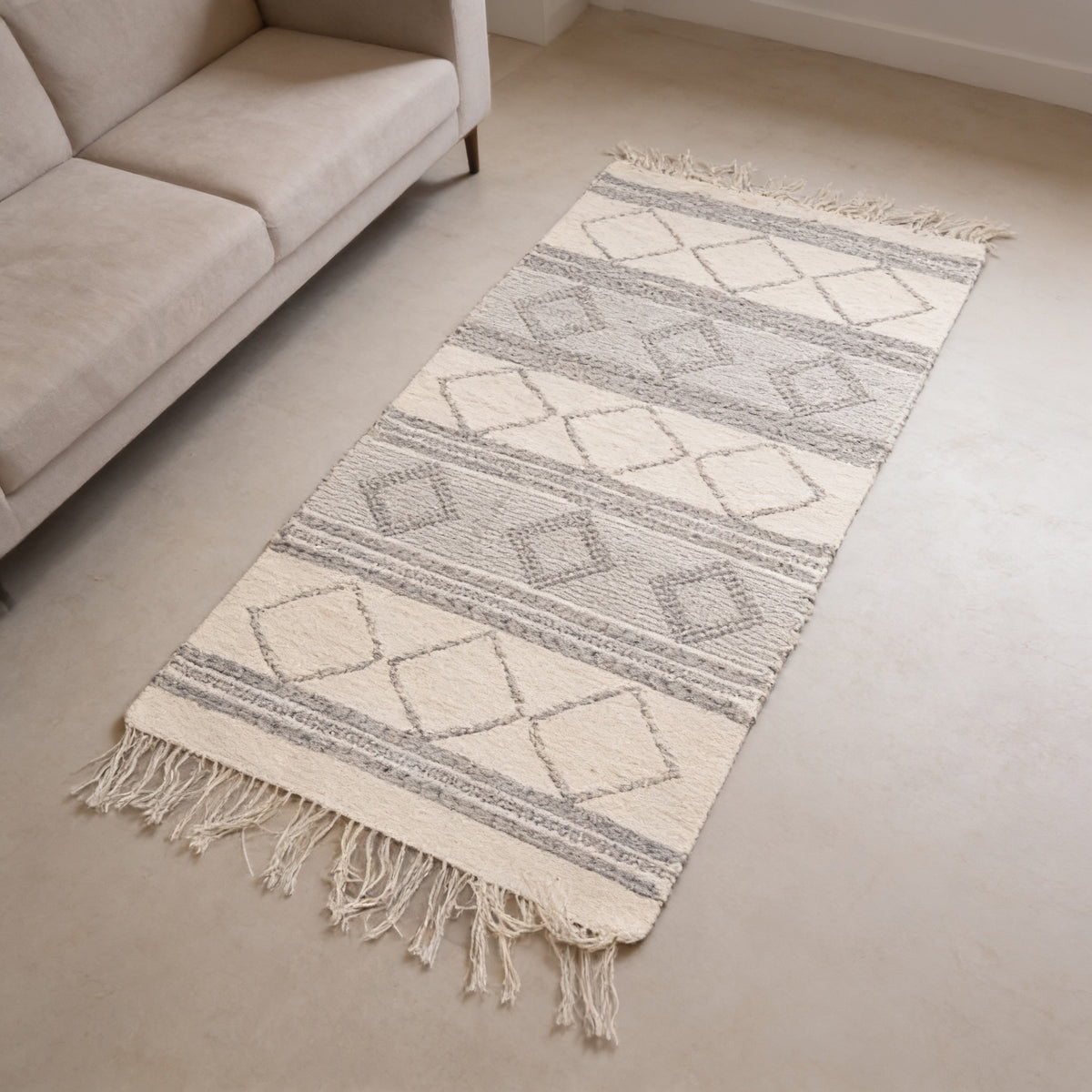 S248 handmade kilim rug lifestyle view