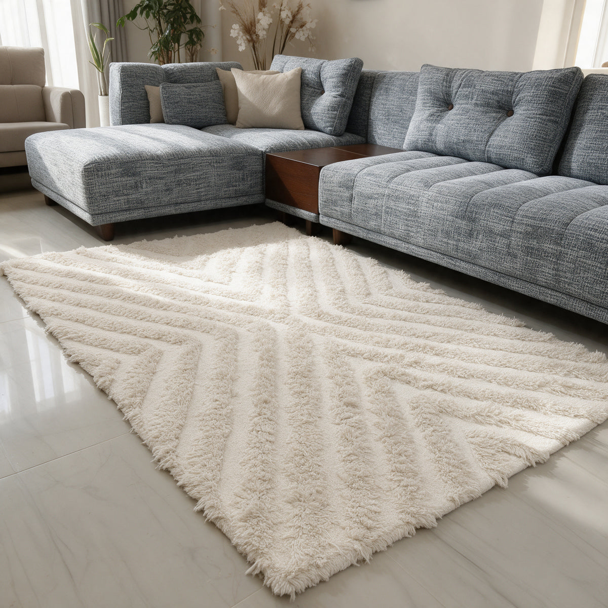 S249 handmade kilim rug lifestyle view