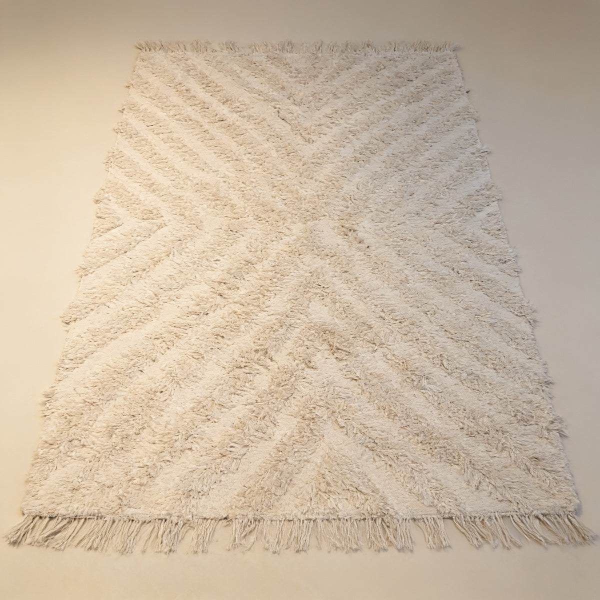 S249 handmade kilim rug studio view
