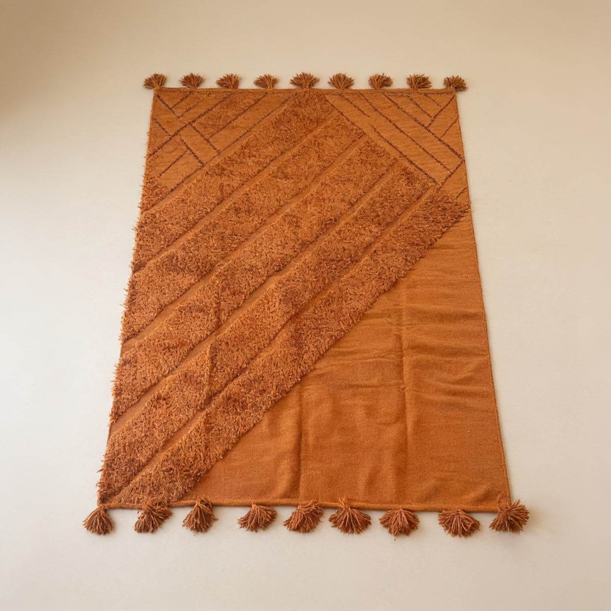 S250 handmade kilim rug studio view