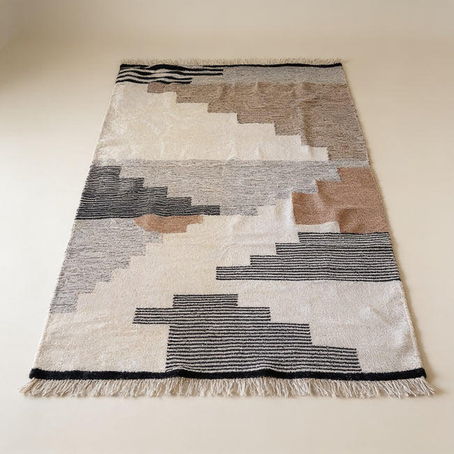 S252 handmade kilim rug studio view