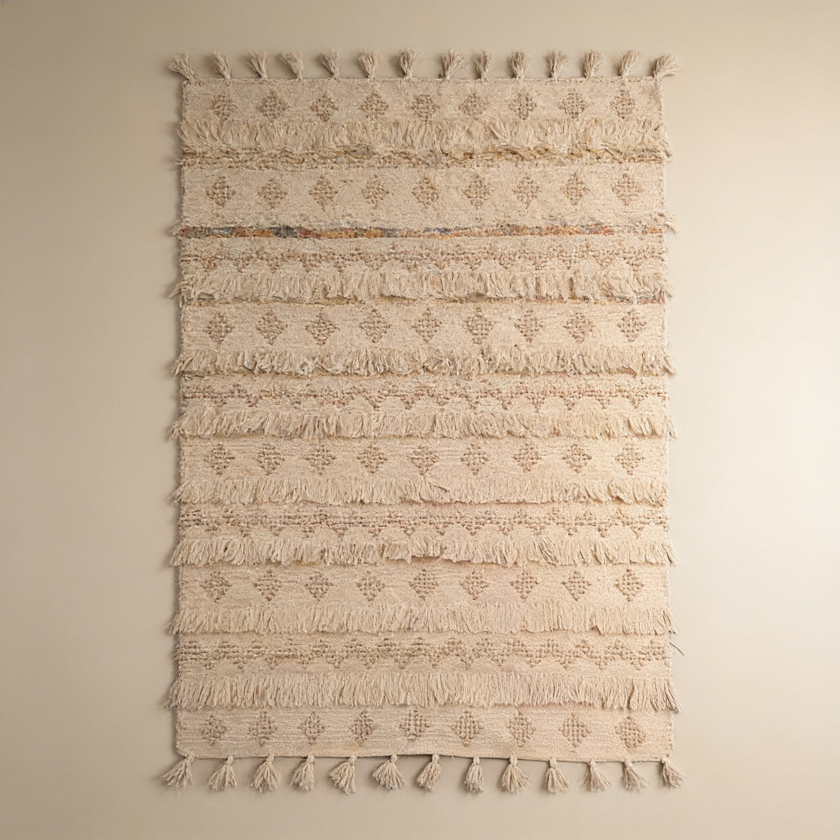 S254 handmade kilim rug studio view