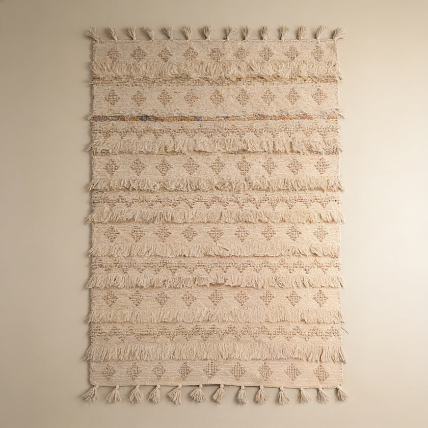 S254 handmade kilim rug studio view