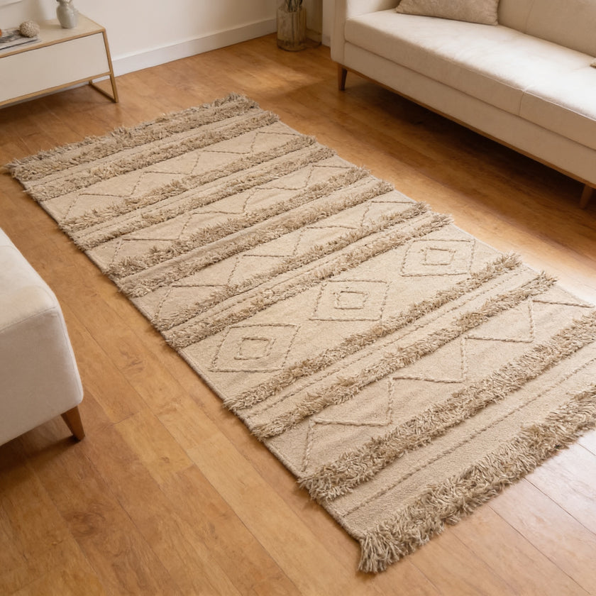 S26 handmade kilim rug — lifestyle view