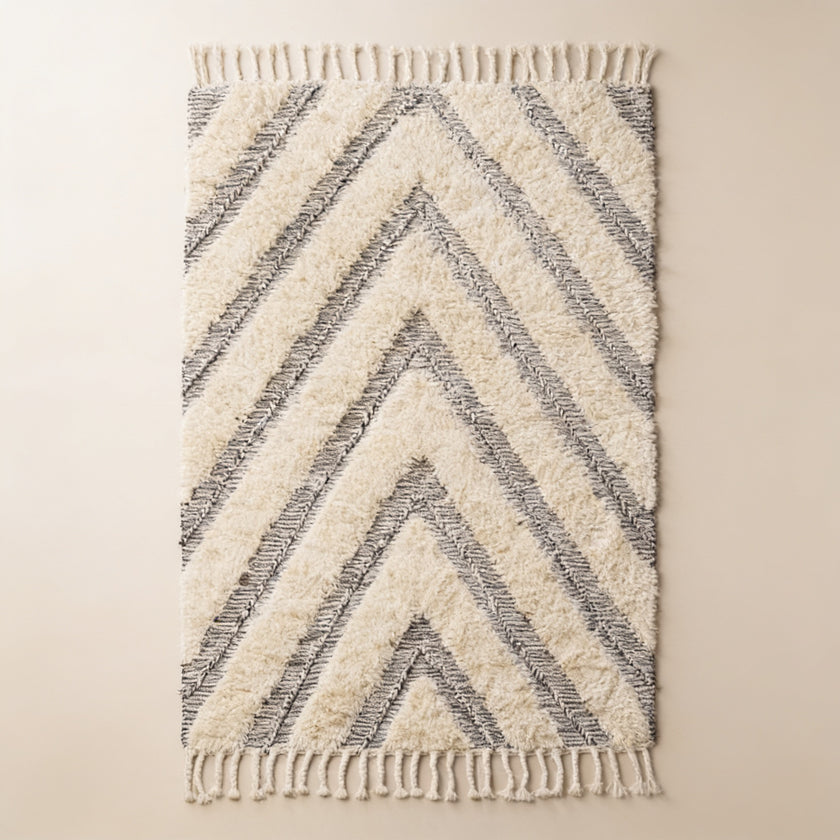 S260 handmade kilim rug studio view