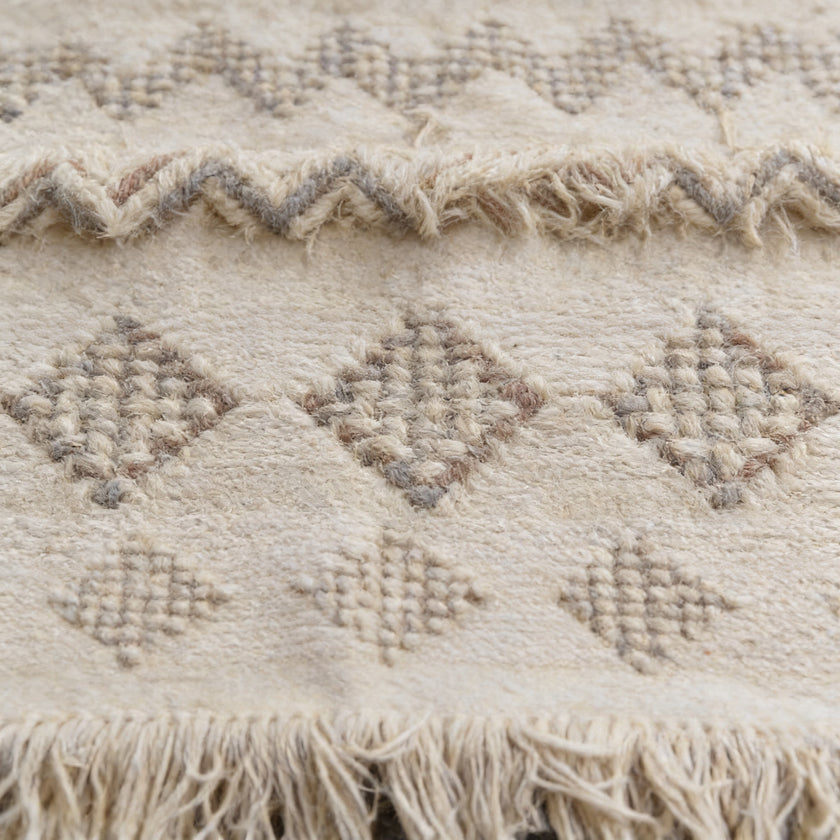 S261 handmade kilim rug closeup view