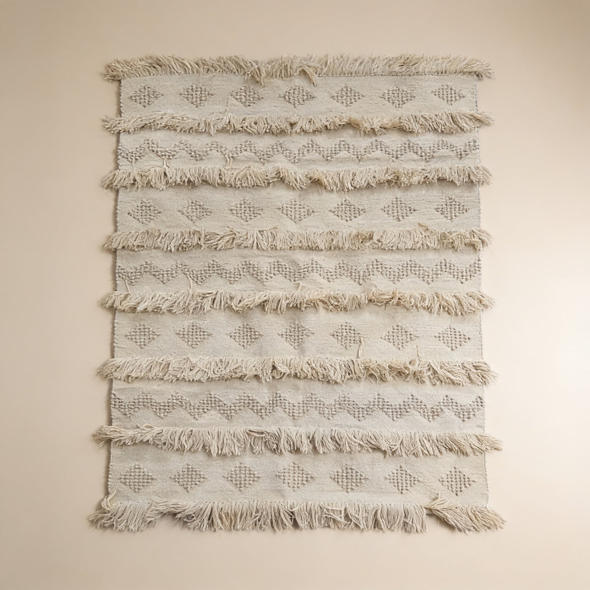 S261 handmade kilim rug studio view