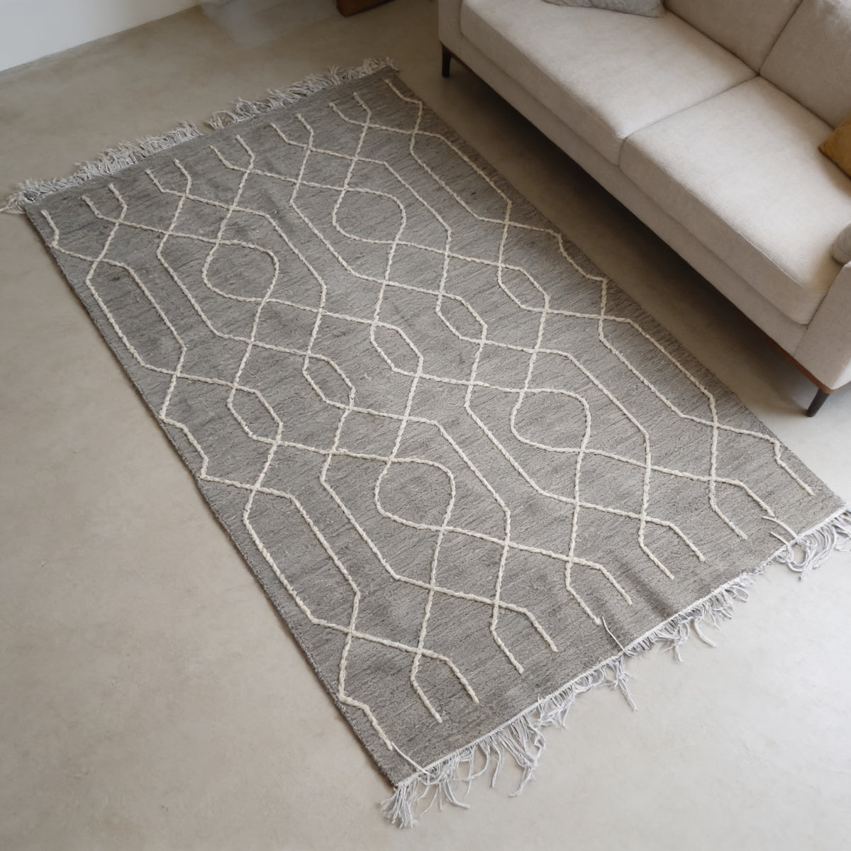 S262 handmade kilim rug lifestyle view