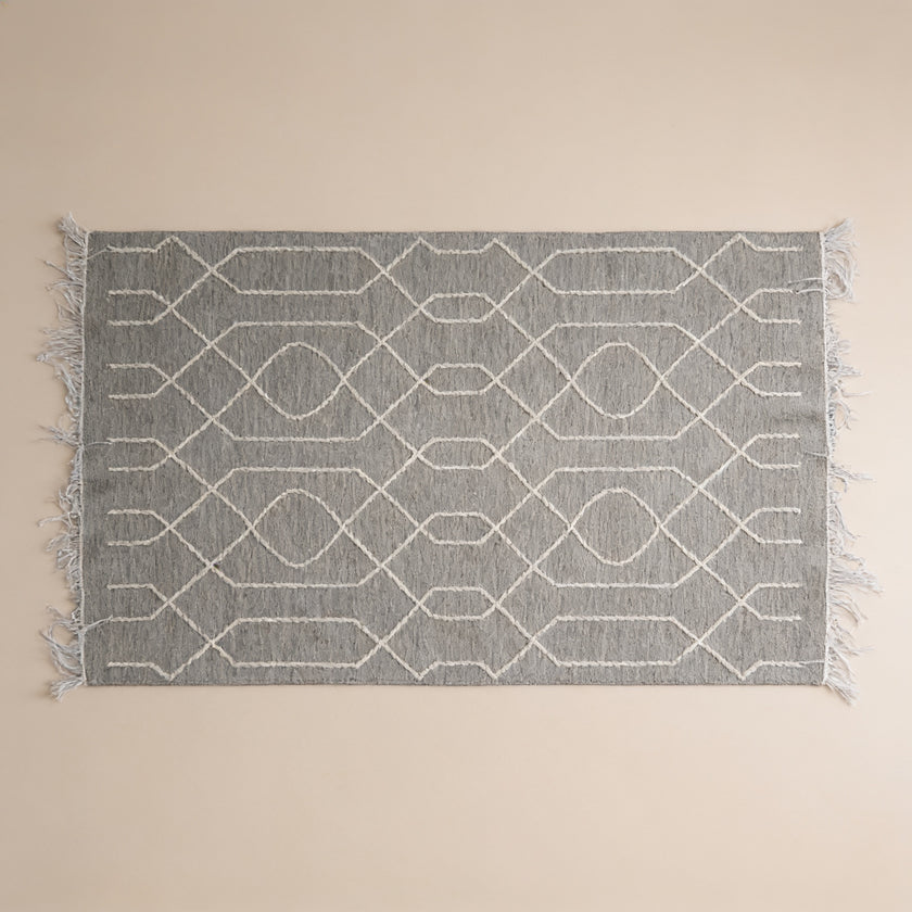 S262 handmade kilim rug studio view