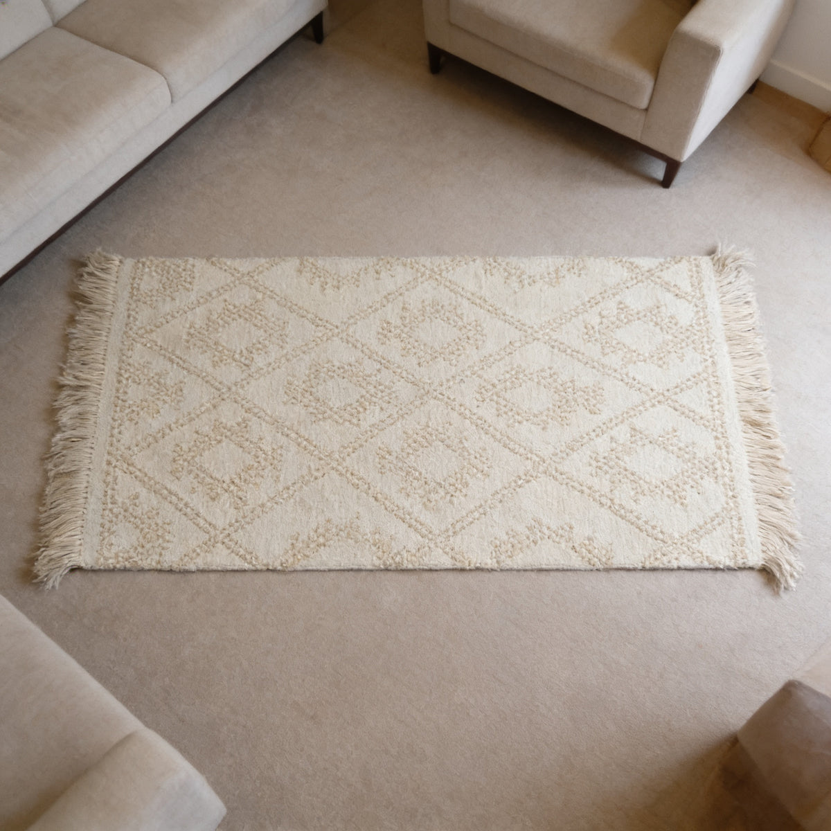 S263 handmade kilim rug lifestyle view
