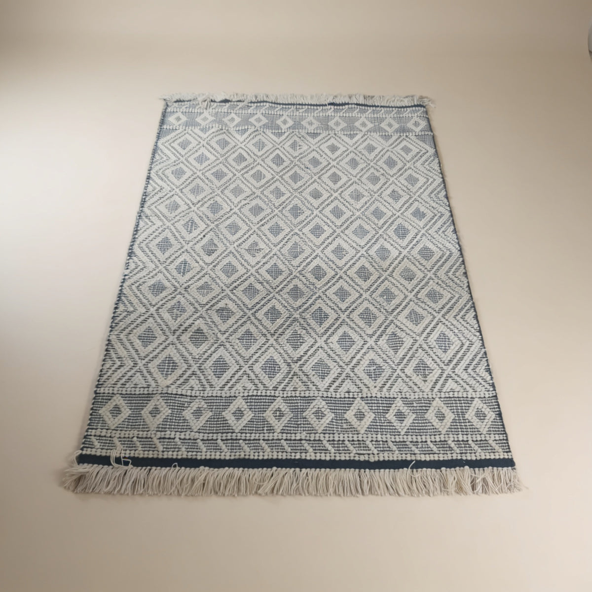 S264 handmade kilim rug studio view