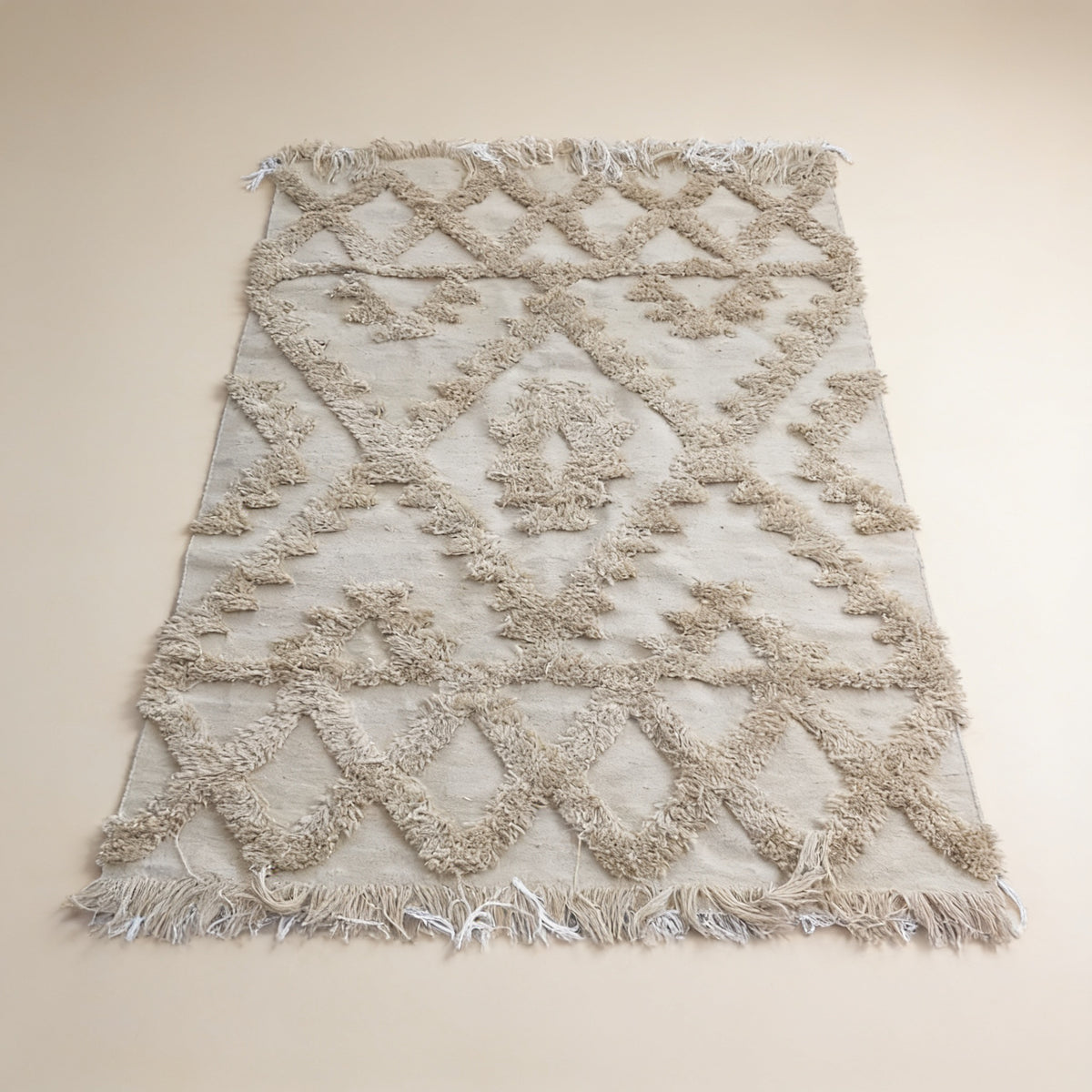 S266 handmade kilim rug studio view