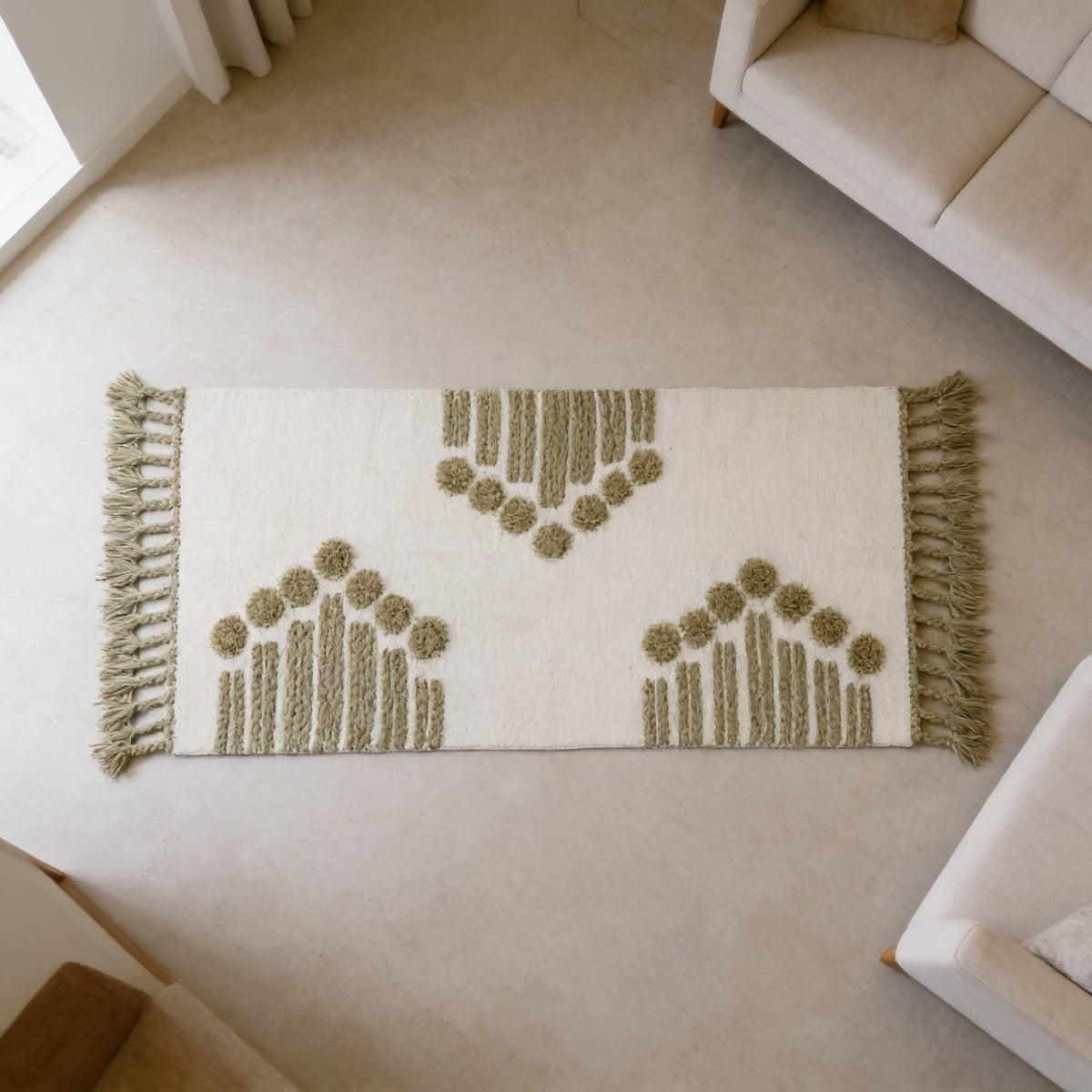 S267 handmade kilim rug lifestyle view