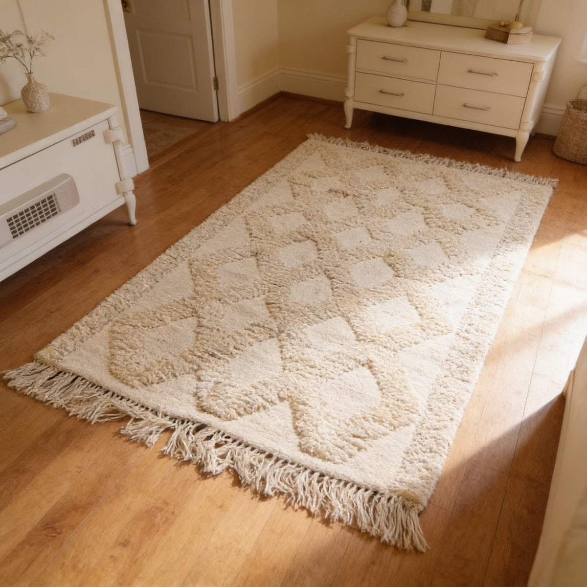 S27 handmade kilim rug — lifestyle view