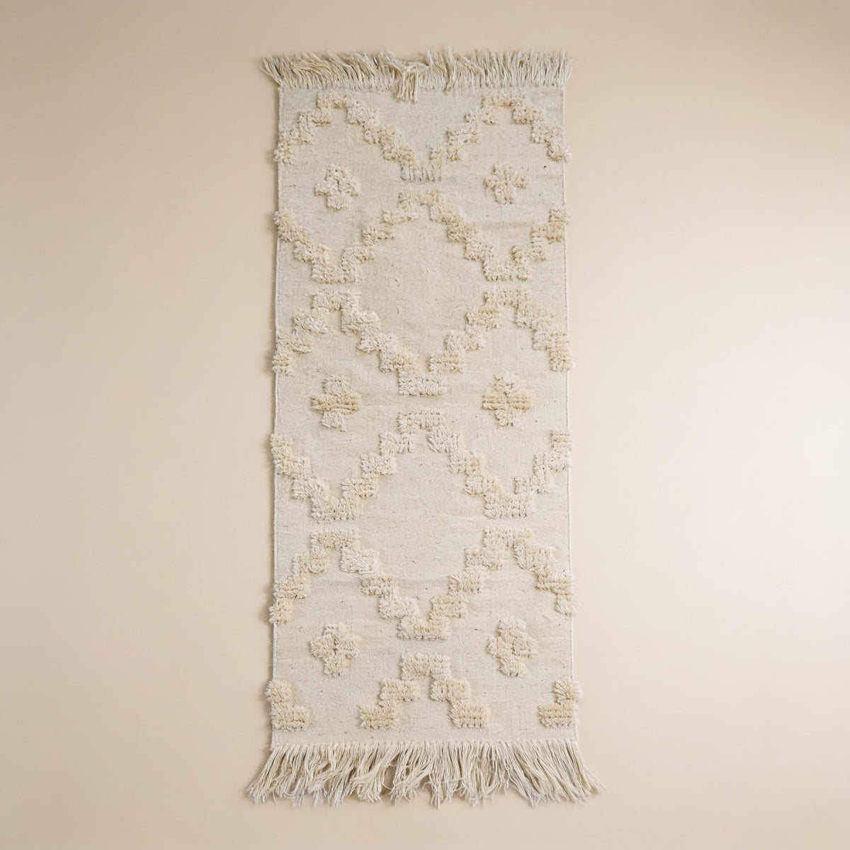 S270 handmade kilim rug studio view