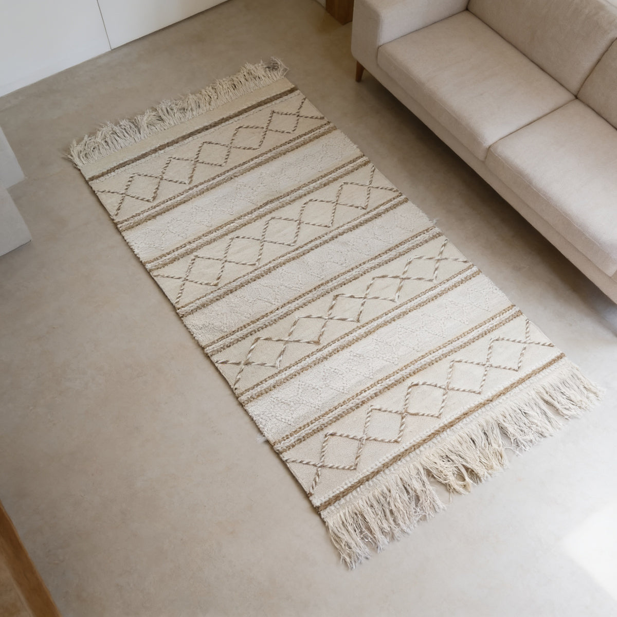 S271 handmade kilim rug lifestyle view