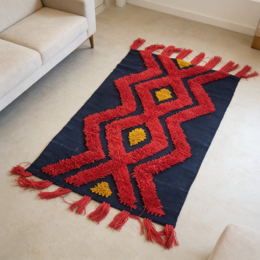 S272 handmade kilim rug lifestyle view