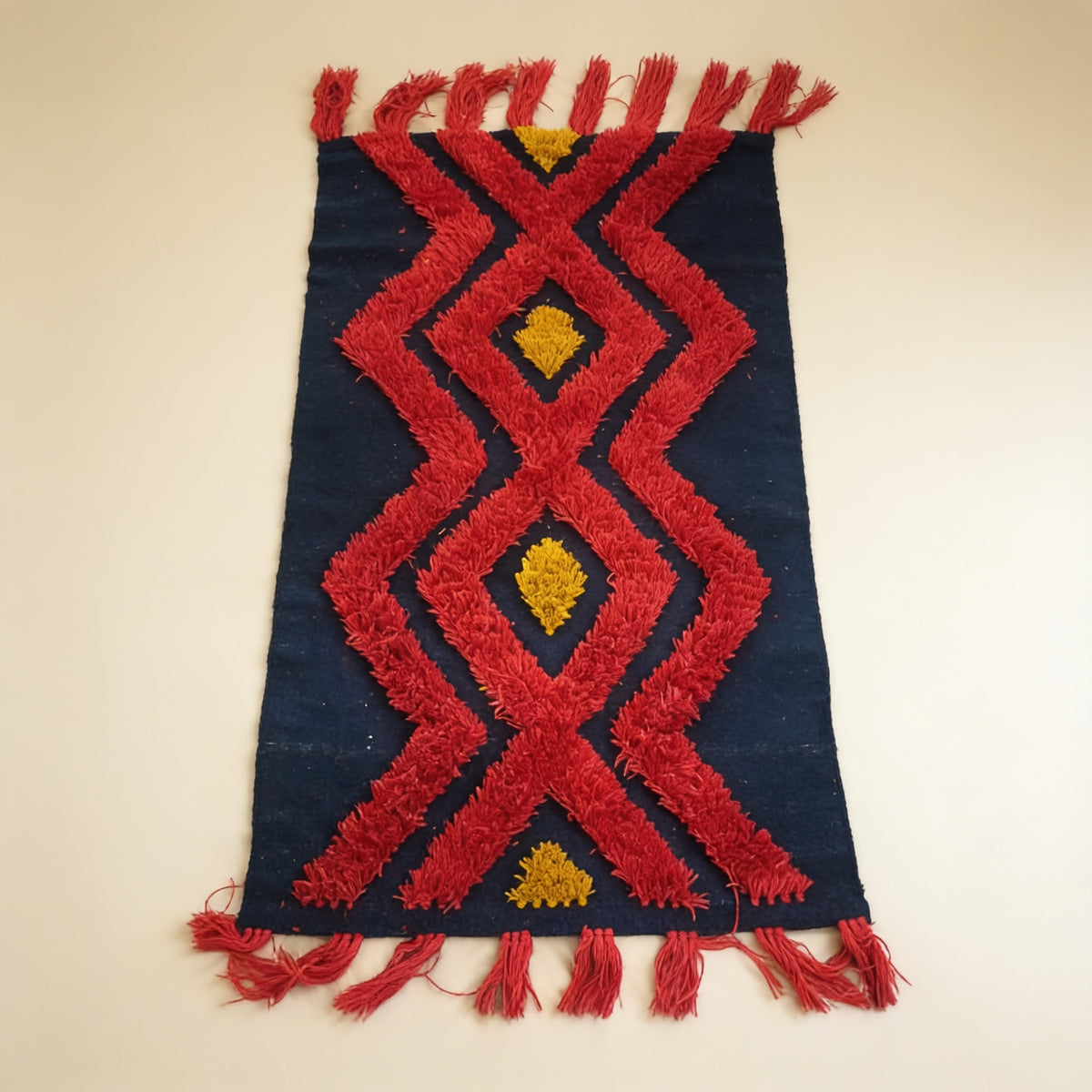 S272 handmade kilim rug studio view