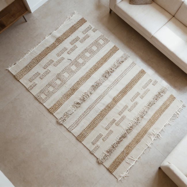 S273 handmade kilim rug lifestyle view