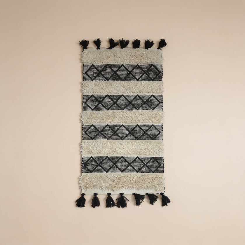 S274 handmade kilim rug studio view