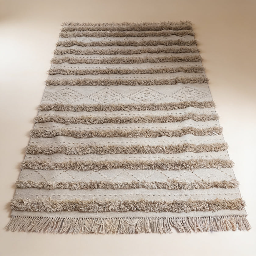 S276 handmade kilim rug studio view