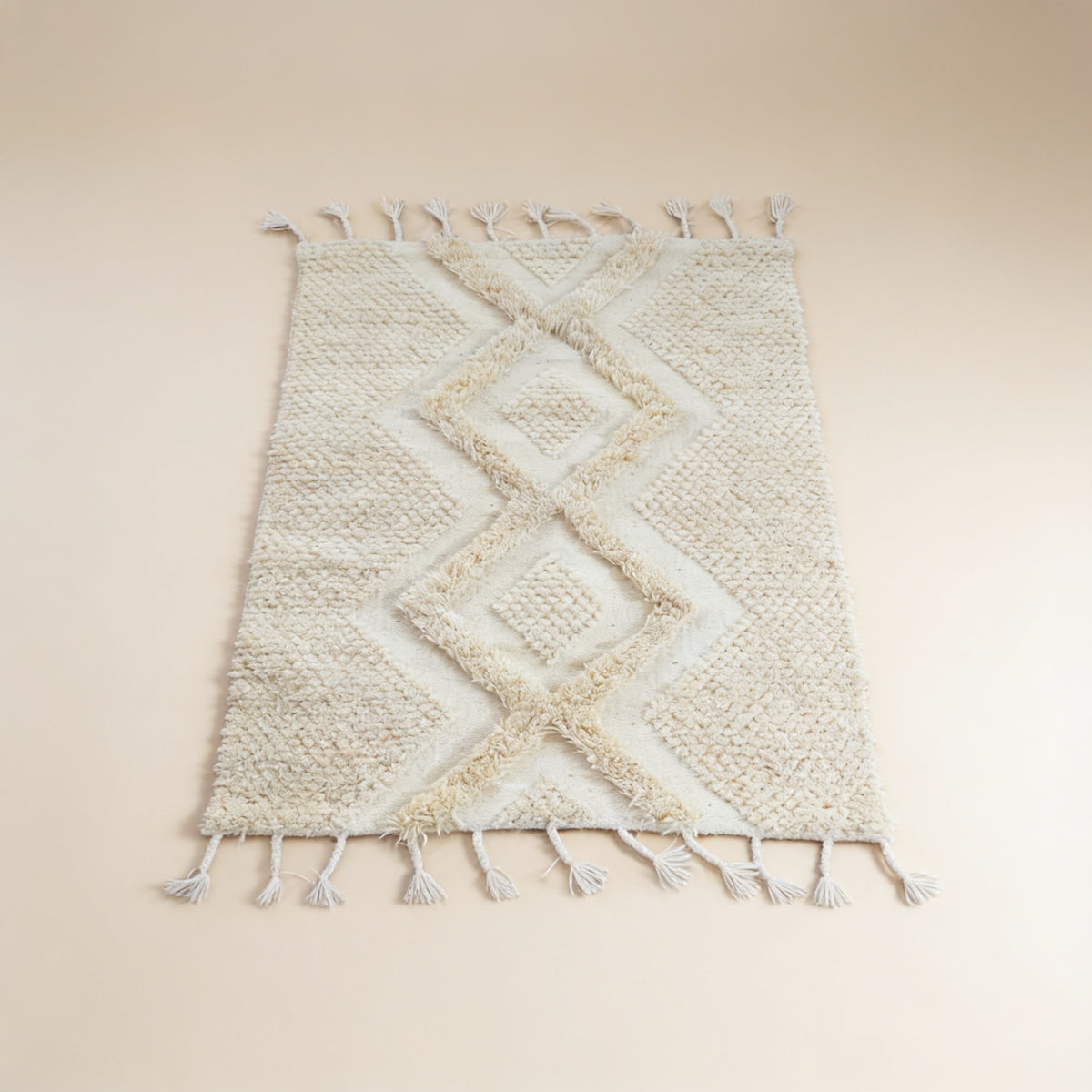 S278 handmade kilim rug studio view