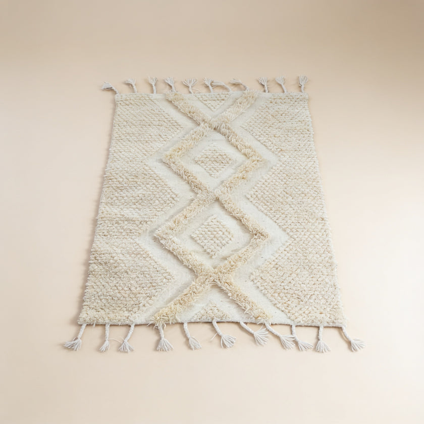 S278 handmade kilim rug studio view